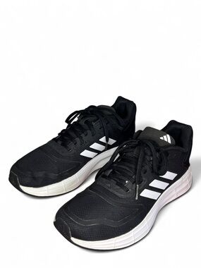 Adidas Duramo 10 Running Shoes - Black / White - Size 9.5 - Unisex Sneakers